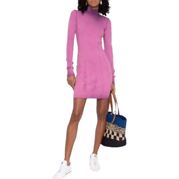 Cotton Citizen contrasting dye long-sleeved dress - Picture 1 of 13